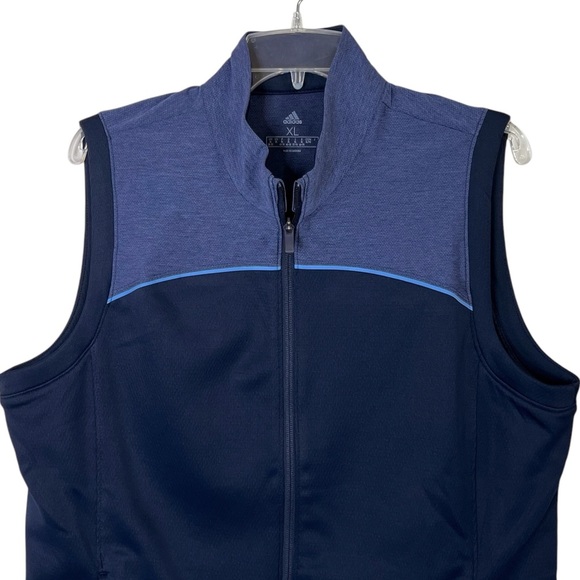 Adidas Womens Go To Full Zip Golf Vest XL NWT Blue Activewear Athleisure Sports - Picture 2 of 10
